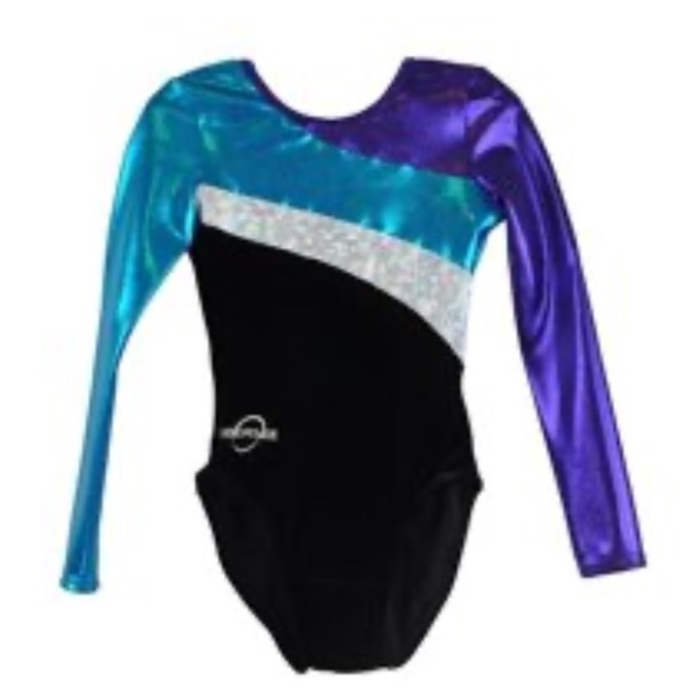 Obersee gymnastics leotard long arm diagonal